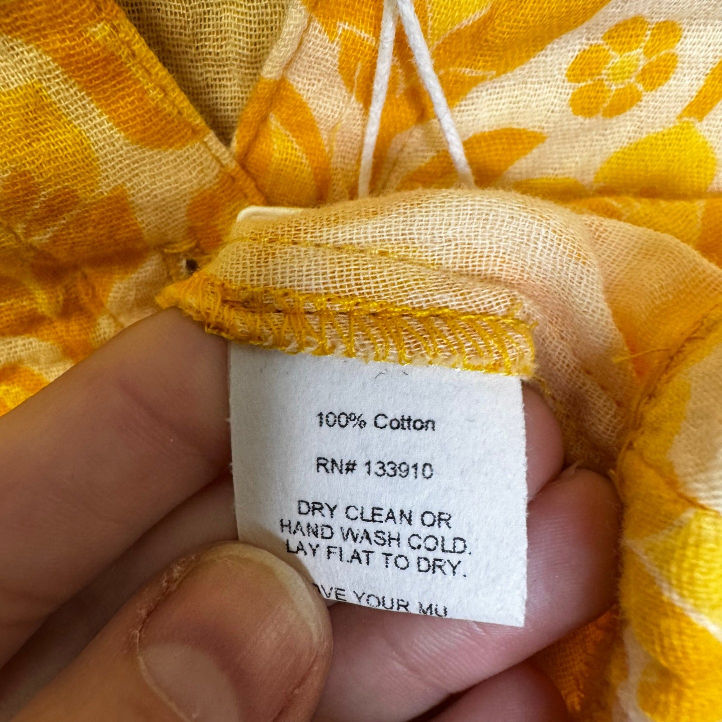 NWT Show Me Your Mumu Yellow Golden Fields Camden Tank Top Womens X-Small