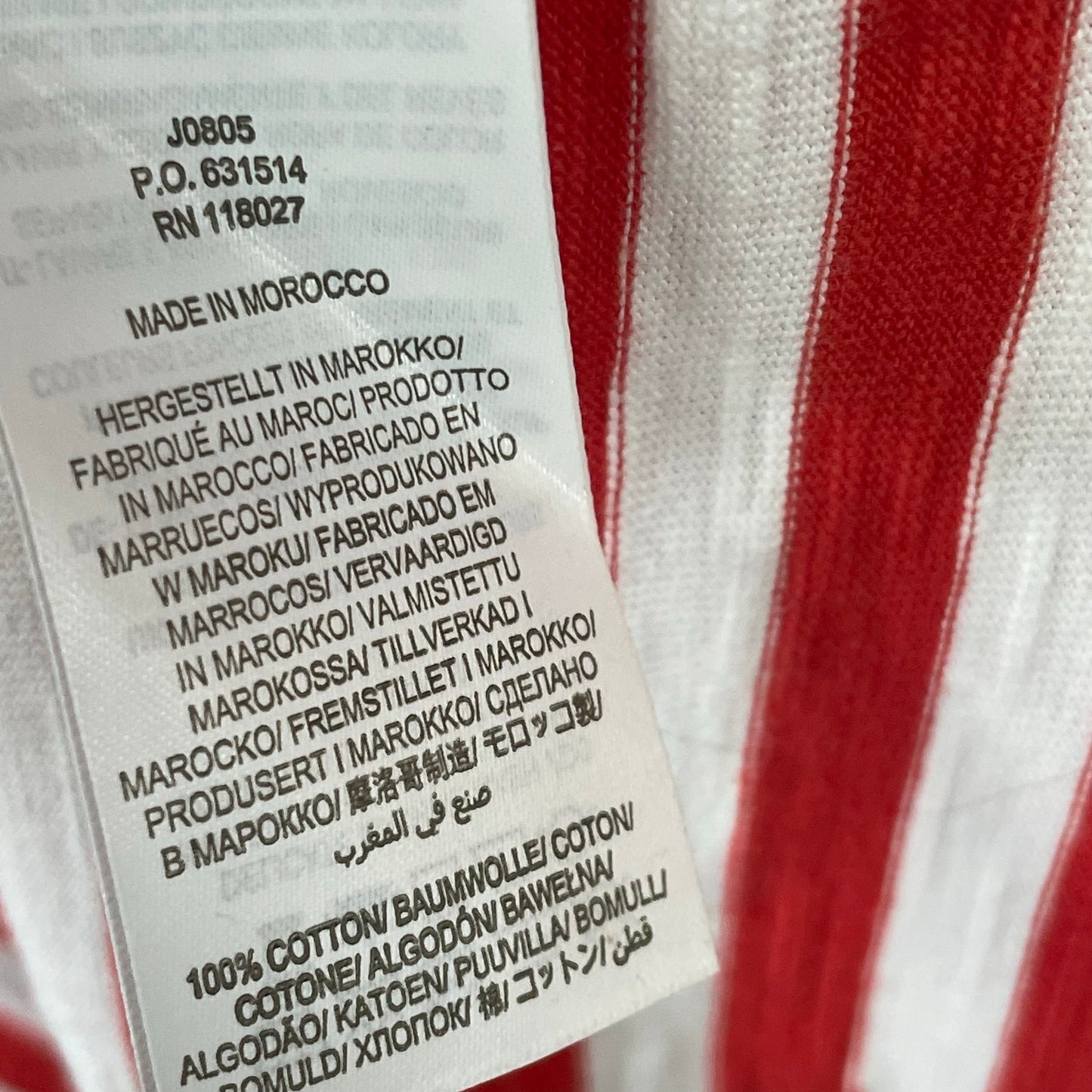 Boden Darcey T Shirt Dress Red White Striped Short Sleeve Womens 6