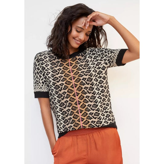 Maeve by Anthropologie Short Sleeve Ellinor Sweater Knit Top Womens Size Medium
