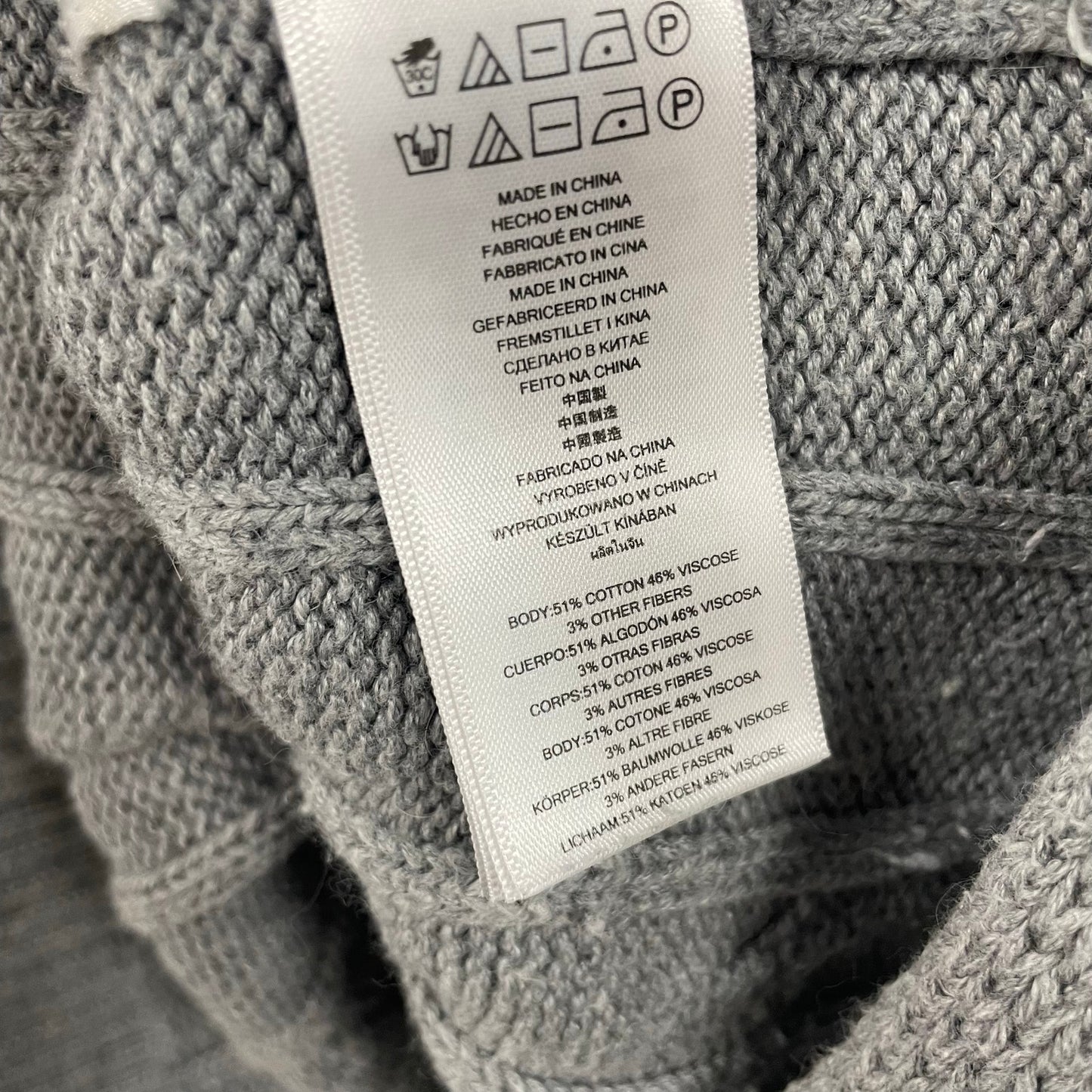 Michael Michael Kors Gray Cable Knit Short Sleeve Pullover Sweater Large / XL