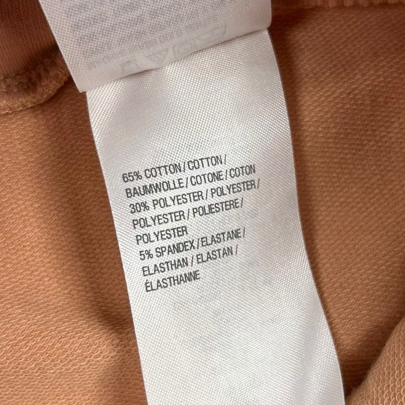 Logo Lounge Peach Cotton Blend Elastic Waist Drawstring Skirt Womens Medium
