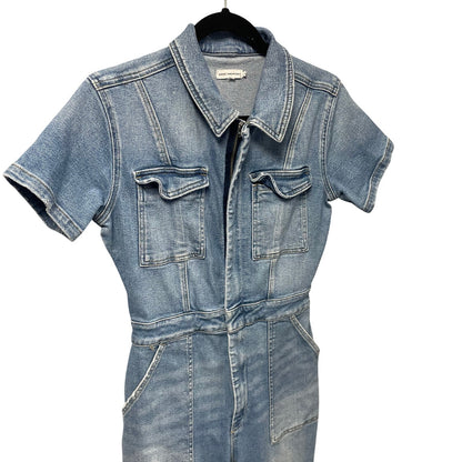 Good American Fit For Success Denim Jumpsuit Light Wash Womens 3 / US Large
