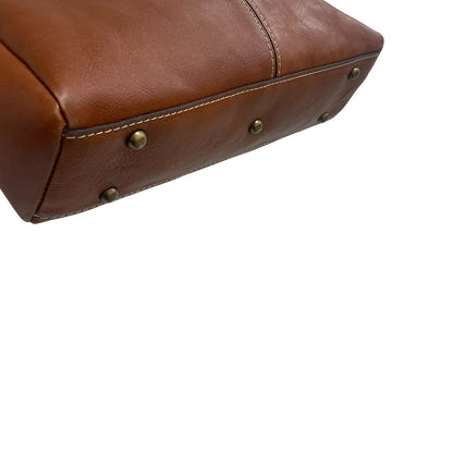 Patricia Nash Heritage Collection Poppy Tote Tan Leather AS IS