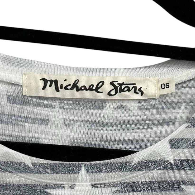 Michael Stars Americana Tank Top In Passport Star Print Womens One Size