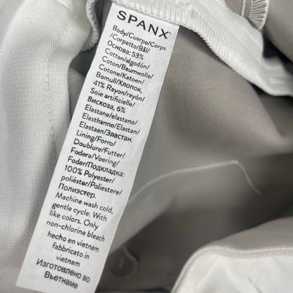 Spanx Pull On White Denim Ankle Length Pants Womens Size Small