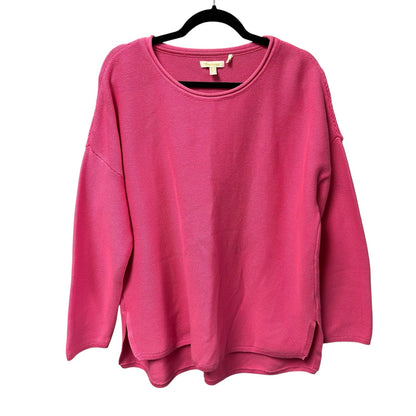 Barbour Pink 100% Cotton Mariner Knit Jumper Pullover Sweater Womens US 12