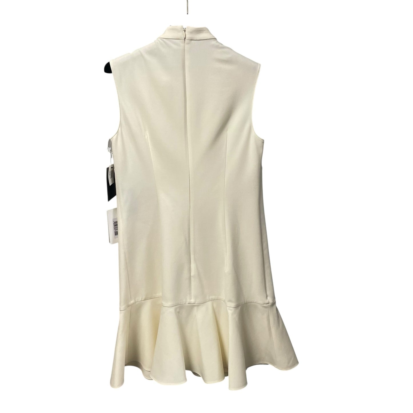 NWT Valentino Sleeveless Bow Neck Tie Shift Dress Cream Womens 38 / US 2