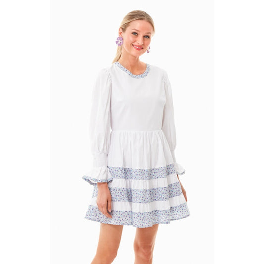 Pomander Place Tuckernuck Multi Floral Tiered Fran Mini Dress Womens Small
