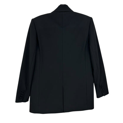 JL27 Black The Classic Oversized Single Breasted Blazer Jacket Womens Size XS