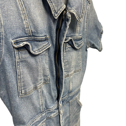 Good American Fit For Success Denim Jumpsuit Light Wash Womens 3 / US Large