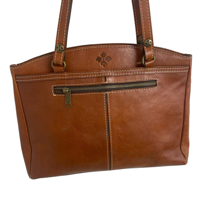 Patricia Nash Heritage Collection Poppy Tote Tan Leather AS IS