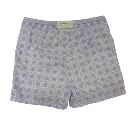 The Beaufort Bonnet Company Purple Ocean Club Cane Tortola Swim Trunks Boys 12