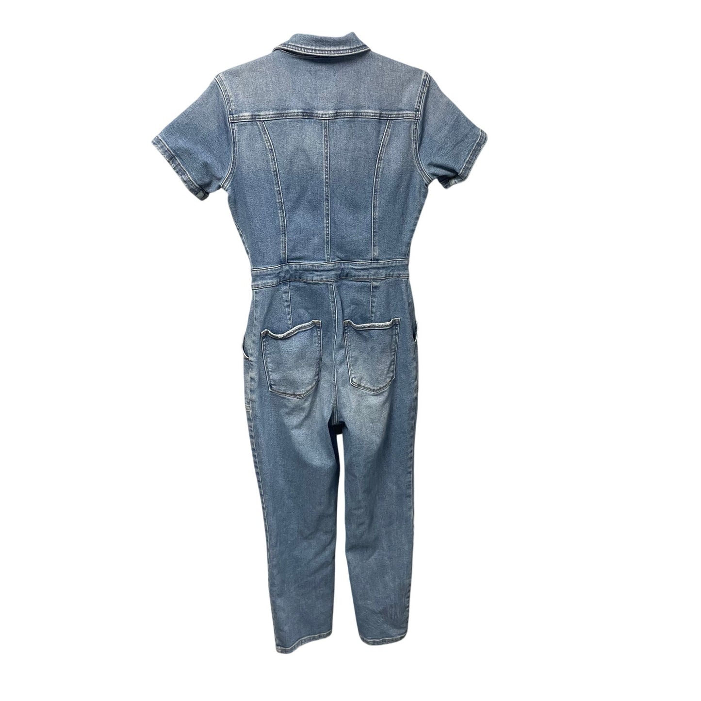 Good American Fit For Success Denim Jumpsuit Light Wash Womens 3 / US Large