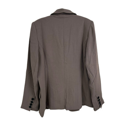 NWT Spanx Smoke Carefree Crepe Satin Back Blazer Jacket Womens Medium