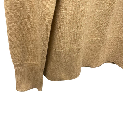 J. Crew 100% Cashmere Tan Crewneck Sweater Womens Size Small