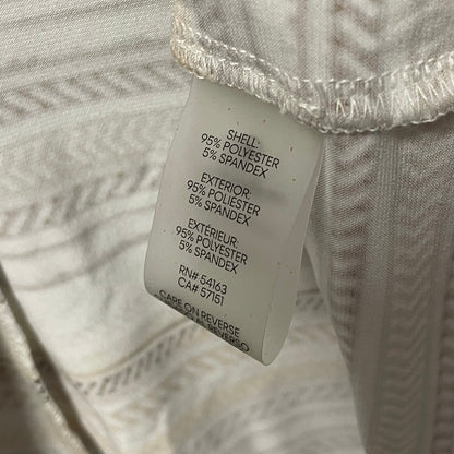 Calvin Klein Neutral Striped Sleeveless Top Womens Plus Size 1X