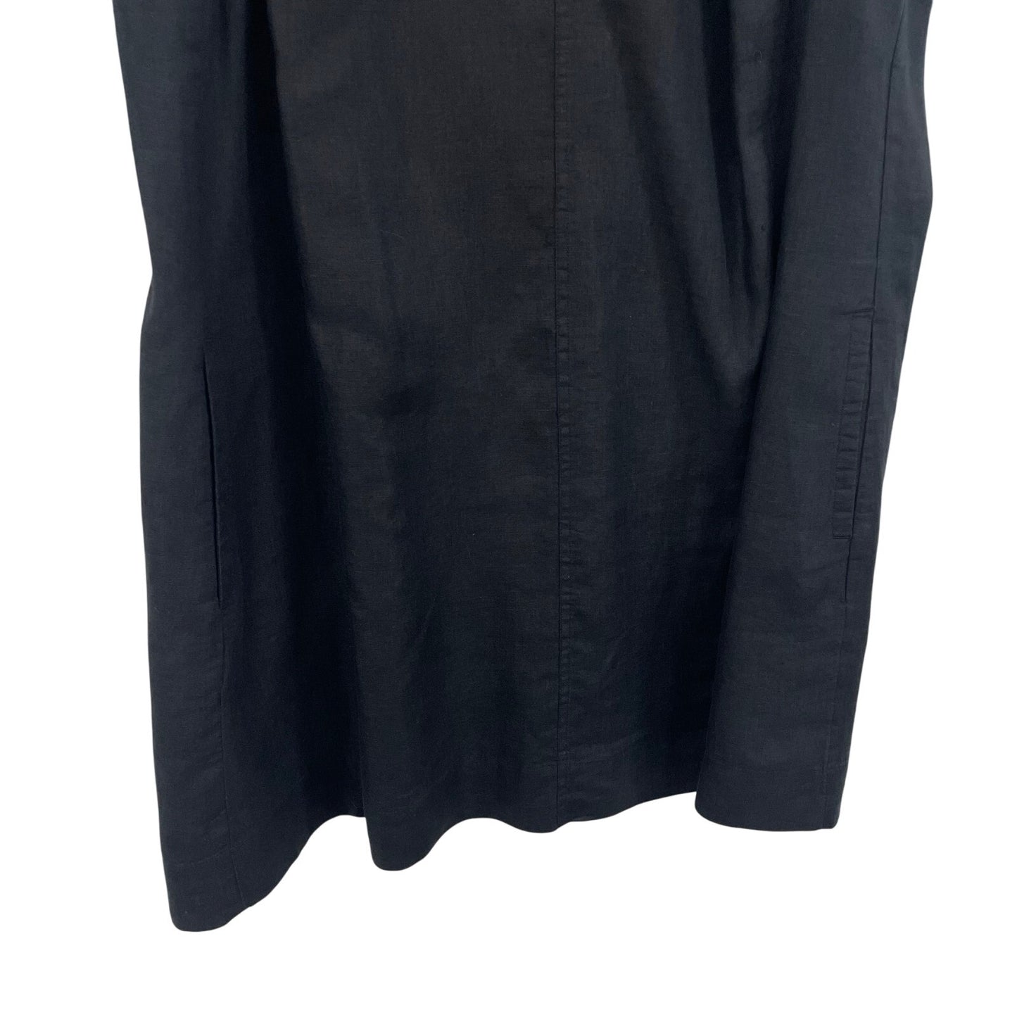 J. Crew 100% Linen Black Sleeveless Shift Dress with Pockets Womens Plus Size 2X