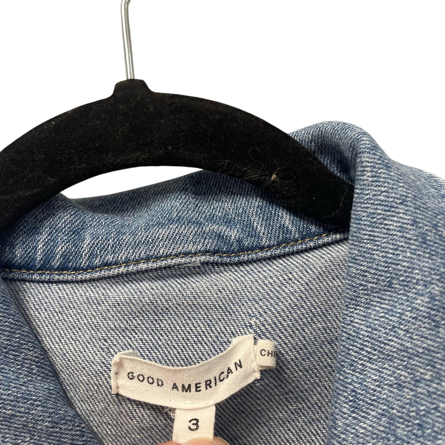 Good American Fit For Success Denim Jumpsuit Light Wash Womens 3 / US Large
