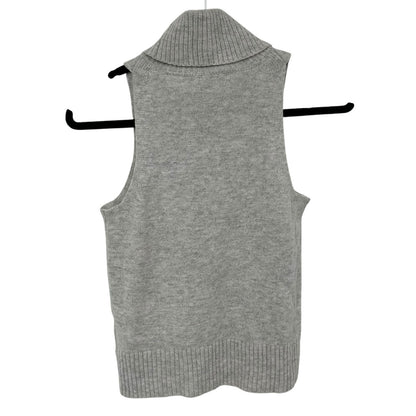 Madewell Heather Cloud Hallowell Turtleneck Wool Blend Sweater Tank Womens XS