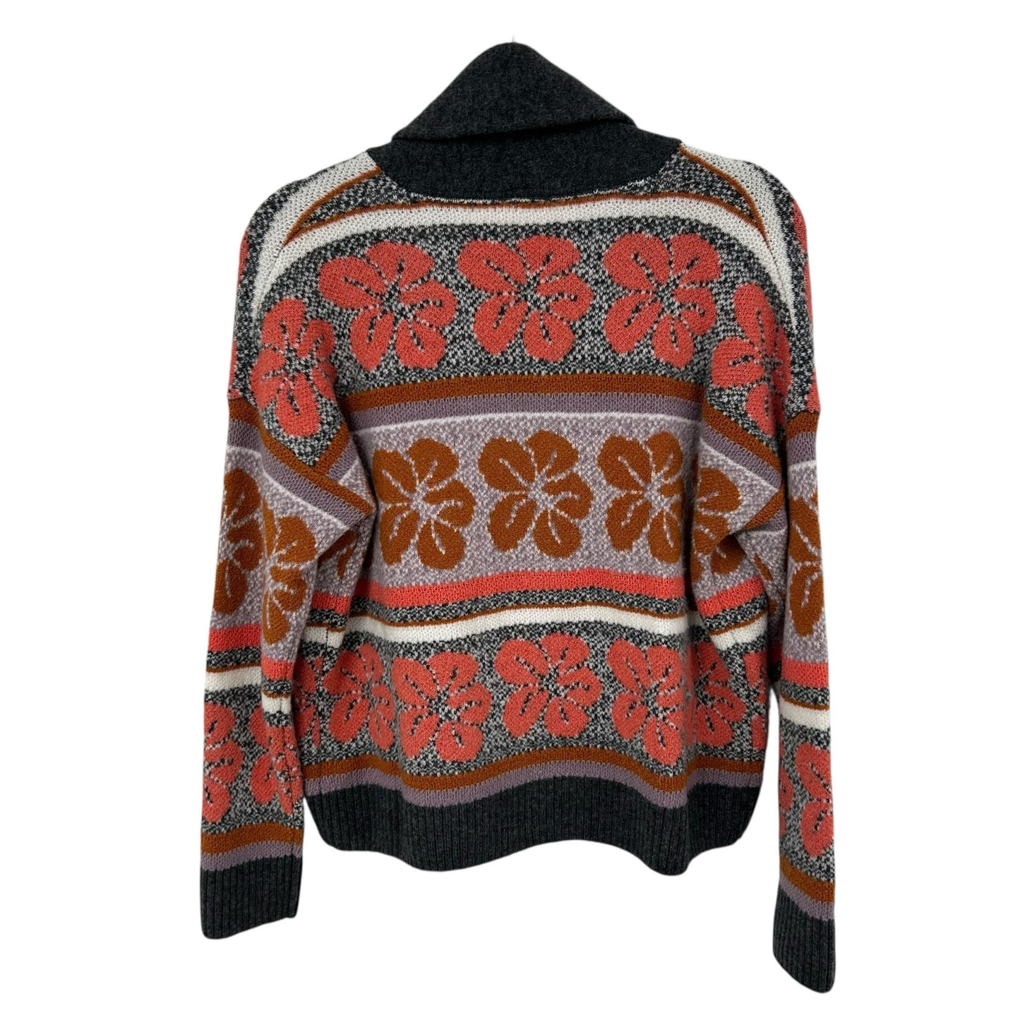 NWT $258 Faherty Sunset Shell Jacquard Topanga Canyon Cardigan Womens Size XS