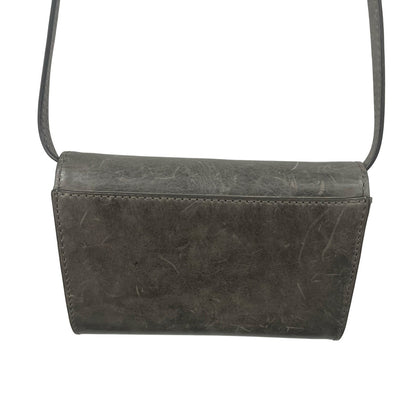 Frye Gray Leather Melissa Crossbody Wallet Handbag