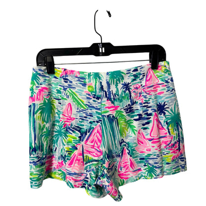 Lilly Pulitzer in Salt In The Air Print Mid Rise Marina Knit Shorts Womens 8
