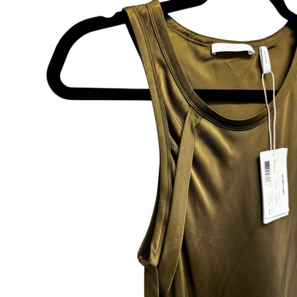 NWT Helmut Lang in Dark Resin Sleeveless Harness Satin Mini Dress Womens X-Small
