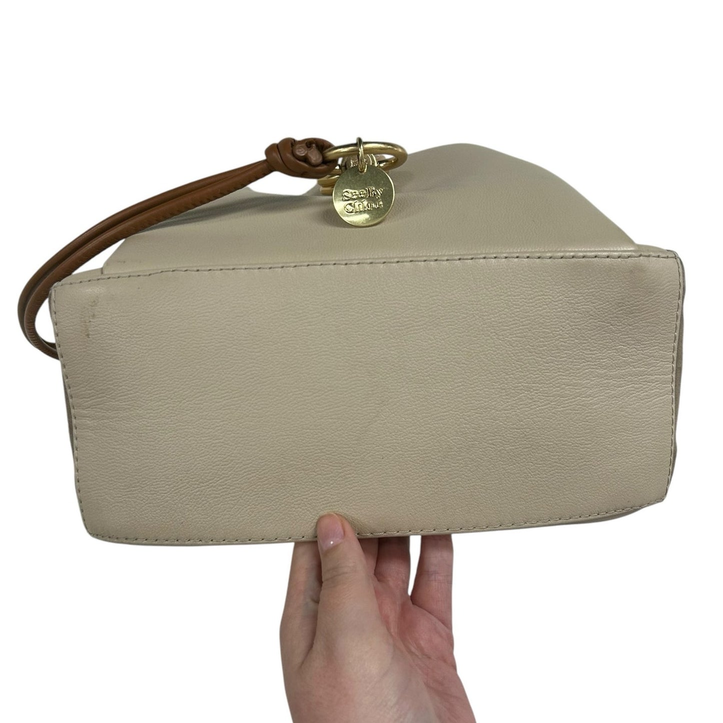 See By Chloe Tony Leather & Suede Drawstring Color Block Shoulder Bag