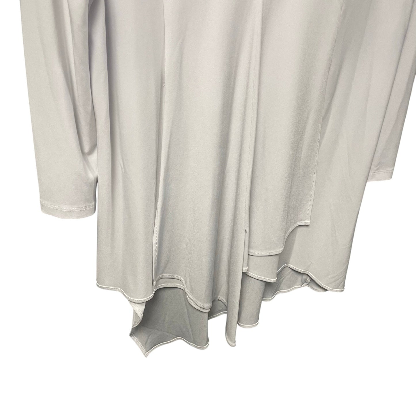 Joseph Ribkoff 3/4 Sleeve V Neck Layered White Stretch Top Womens 6