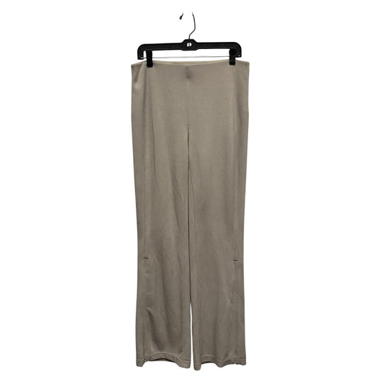 Lululemon Taupe Brushed Soft Streme Rib Leg Zip Flare Pull On Pants Womens 10