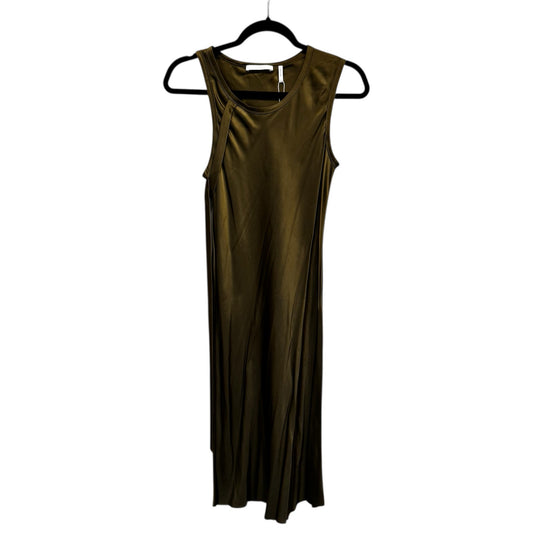 NWT Helmut Lang in Dark Resin Sleeveless Harness Satin Mini Dress Womens X-Small