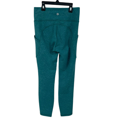 Lululemon Athletica Invigorate High Rise Tight 25" Crunch Teal Lagoon Womens 4