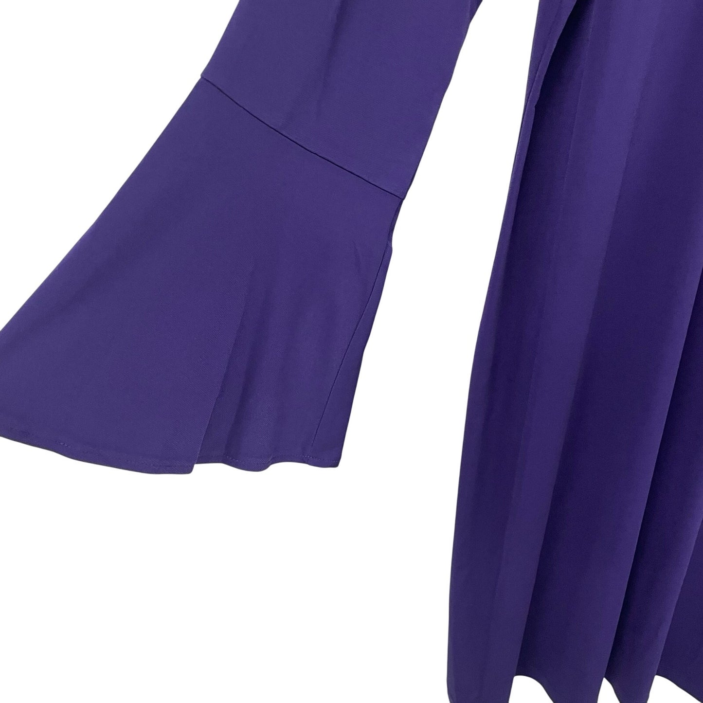 Michael Michael Kors Spandex Blend Flare Sleeve Dark Purple Dress Womens 1X