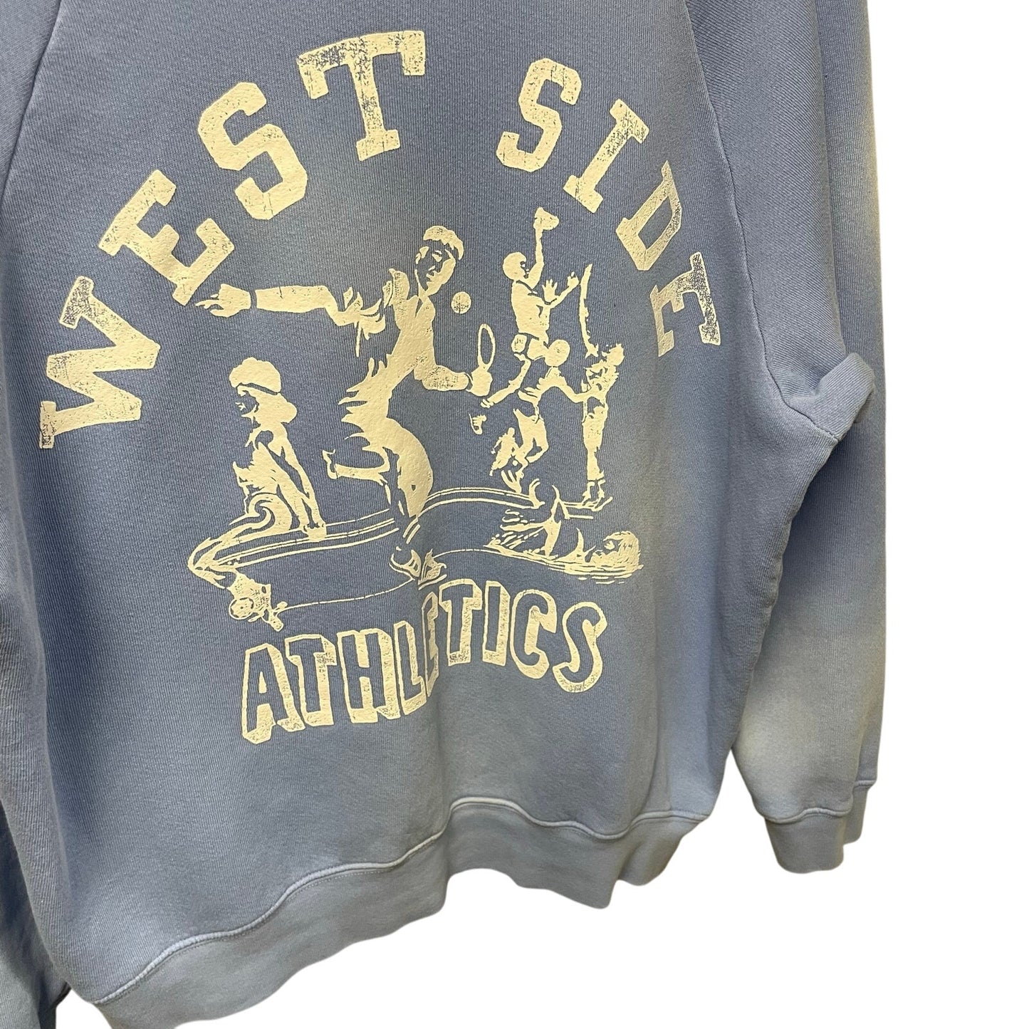 Daydreamer West Side Athletics Crewneck Sweatshirt Light Blue Womens Medium