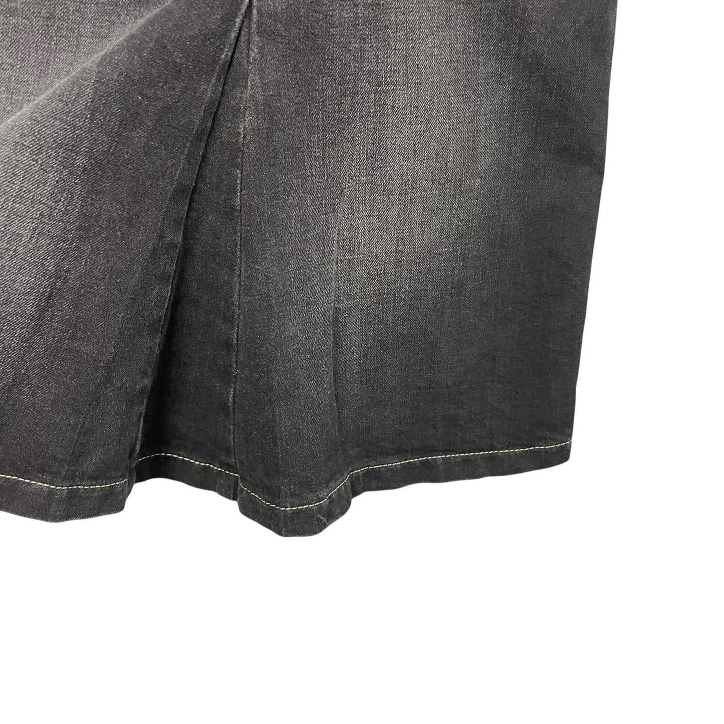 Boden Faded Black Denim Straight Fit Skirt Womens Size 4?