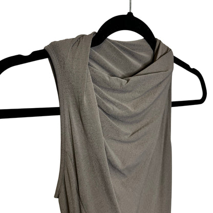 Rick Owens Dark Shadow Sleeveless Cowl Neck Hugging Hem Maxi Dress Womens 2