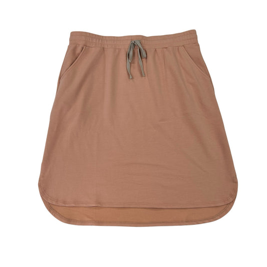 Logo Lounge Peach Cotton Blend Elastic Waist Drawstring Skirt Womens Medium