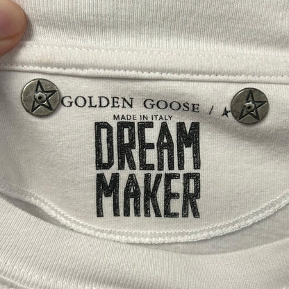 Golden Goose Goldenland Florida Ticket Graphic Short Sleeve Tee Womens Small