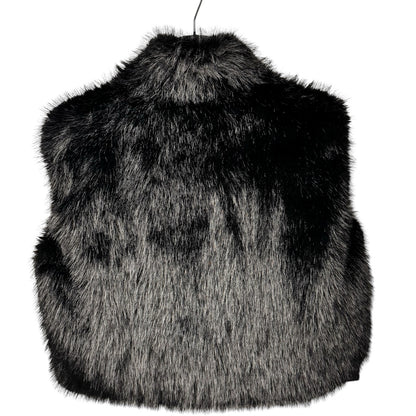 NWT Balenciaga Black Faux Fur Reversible Ski Jacket Womens 6