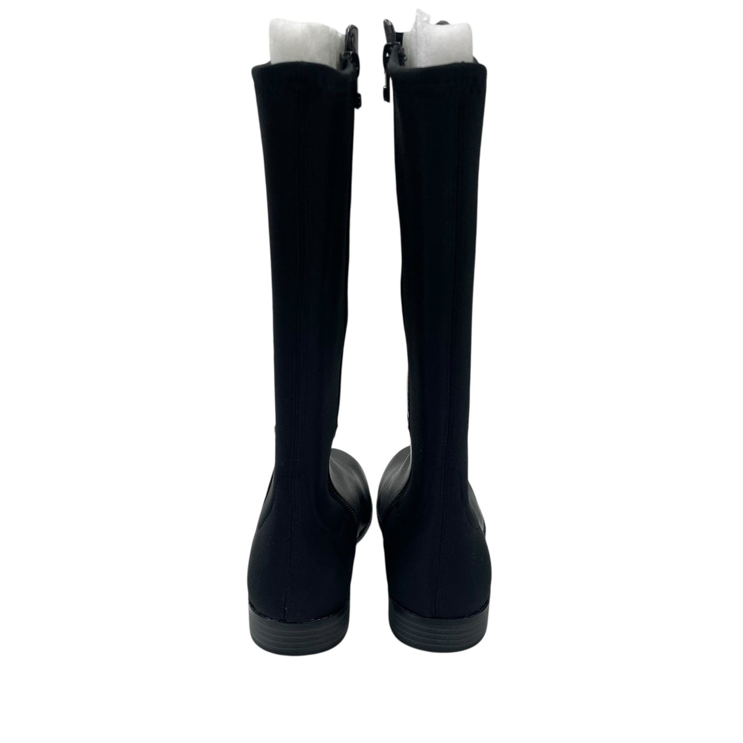 Michael Michael Kors Rhinestone Embellished Logo Tall Inessa Boot Black Womens 4