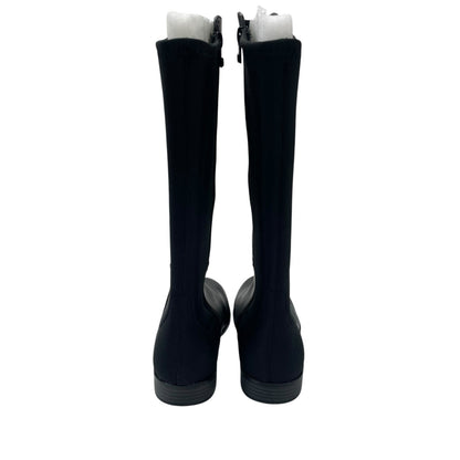 Michael Michael Kors Rhinestone Embellished Logo Tall Inessa Boot Black Womens 4