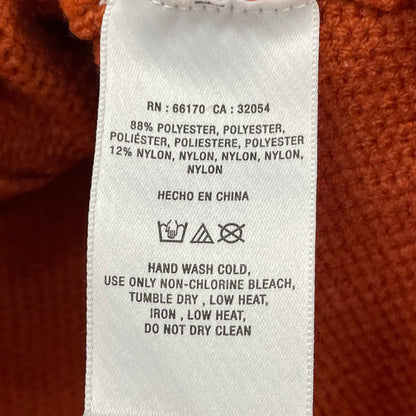 NWT By Anthropologie V Neck Ruffle Button Front Cardigan Sweater Orange Size XS