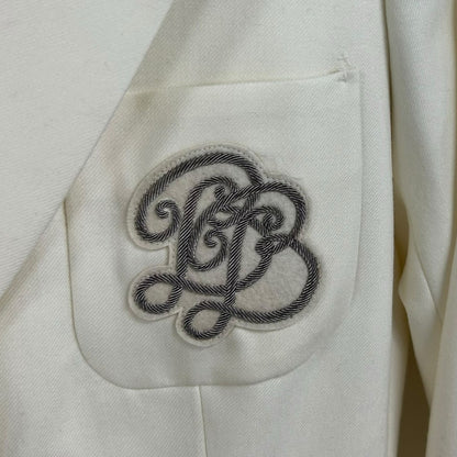 NWT $498.00 Brooks Brothers White Wool Stellita Fit Blazer Jacket Womens US 6