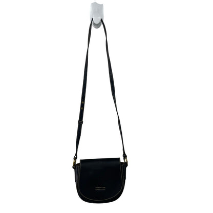 Frye Harness Black Leather Small Crossbody Saddle Bag