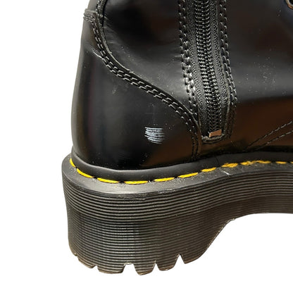 Dr. Martens Black Smooth Leather Platform Lace Up Jadon Boots Womens US 6