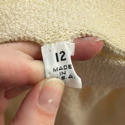 NWT St. John Collection by Marie Gray Cream White Santana Knit Skirt Suit 12