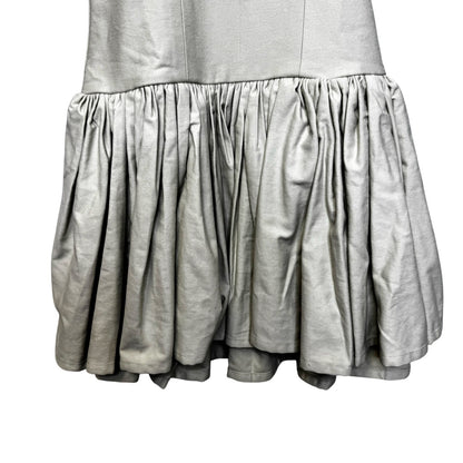 NWT Rendoll Sage Green Tie Strap Drop Waist Pleated Mini Dress Womens 4