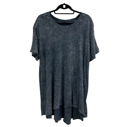 FP Movement Charcoal Oversized Short Sleeve Cotton T-Shirt Dress Womens Large