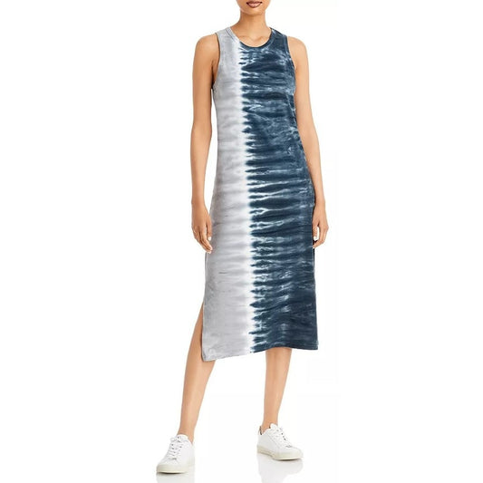 Rails The Tank Dress Black Navy Dip Dye Midi Length Womens Medium