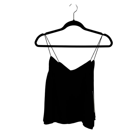 NWT Veronica Beard Black Sleeveless Tiered Silk Sonya Tank Top Womens X-Small